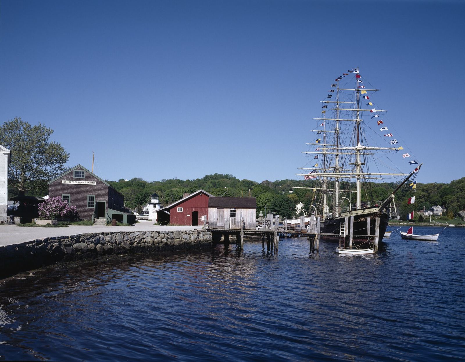 Charles W. Morgan whaling ship at Mystic Seaport